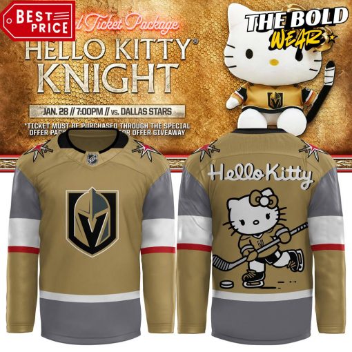 Vegas Golden Knights x Hello Kitty Special Edition Hockey Jersey